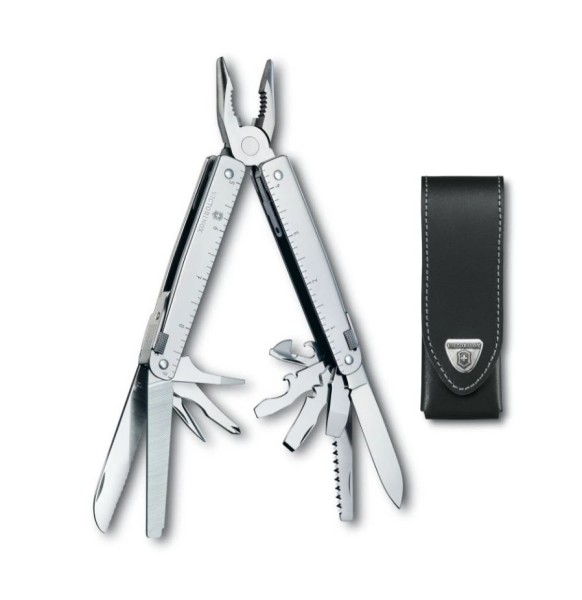 VICTORINOX Swiss Tool inkl. Leder-Gürteletui - Multi-Tool mit 26 Funktionen inkl. GRATISVERSAND!