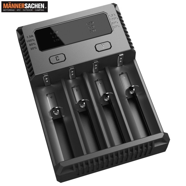 NITECORE NEW i4 Ladegerät für Akkus mit aktiver Ladestromverteilung (ACD)