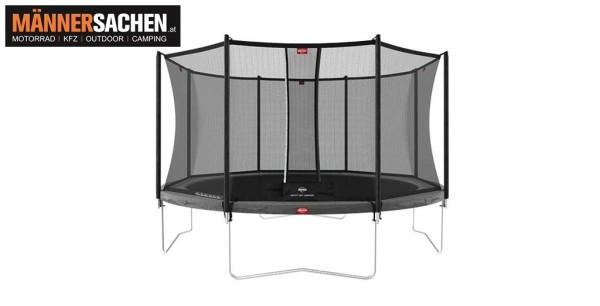 BERG TOYS Trampolin FAVORIT Regular 430 Grey + Safety Net Comfort 35.14.94.01