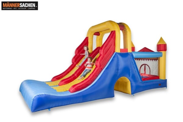 DINO CARS HÜPFBURG Double Mega Slide 4 in 1 - 620 x 240 x 300 cm DCHB-09 DINO