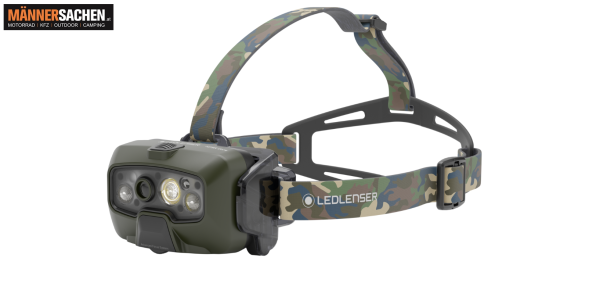 LED LENSER Stirnlampe HF8R Core RGB Camo Leuchtweite von 210 Metern