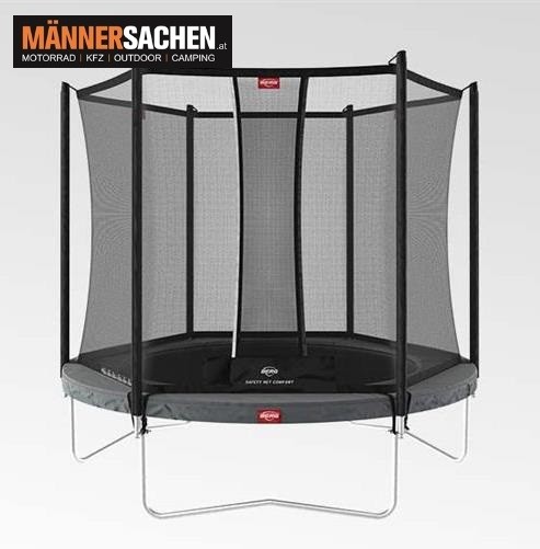 BERG TOYS Trampolin FAVORIT 330 cm REGULAR in grau mit Sicherheitsnetz COMFORT Artikel-Nr. 35.11.33