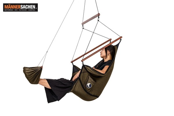 Ticket to the moon TTTM "Home Hanging Chair" Hängesessel Farbe : oliv braun