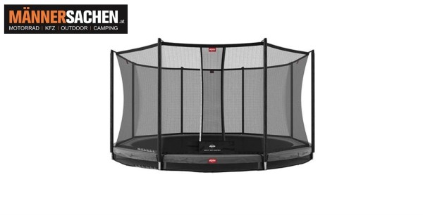 BERG TOYS Trampolin FAVORIT Inground 380 grau + Sicherheitsnetz Comfort 35.12.92.01 LAGERND !