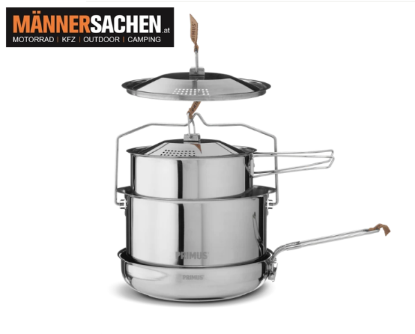 PRIMUS CAMPFIRE COOKSET STAINLESS STEEL LARGE - Kochset Edelstahl Gross