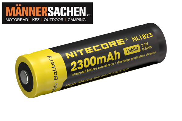 NITECORE Li-Ion AKKU Typ 18650 2300mAh NL1823 Immer lagernd !