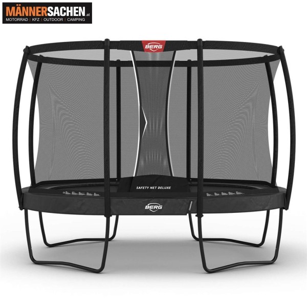 BERG TOYS Trampolin Grand Champion Regular 350 grau + Sicherheitsnetz Deluxe 30.35.73.32