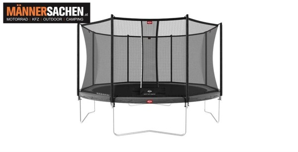 BERG TOYS Trampolin FAVORIT Regular 380 Gray + Safety Net Comfort 35.12.94.01