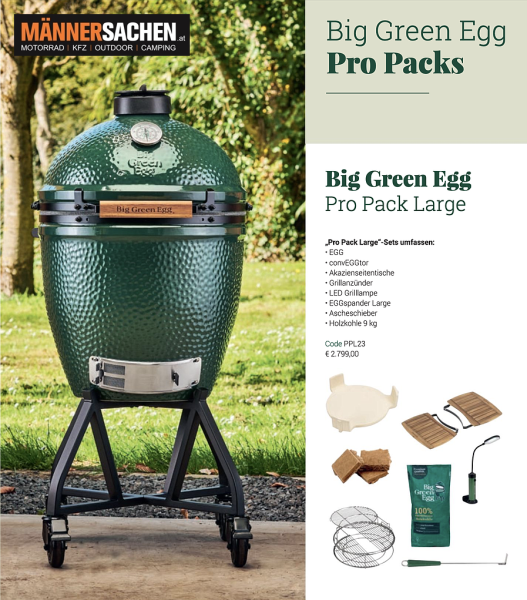 BIG GREEN EGG Kamado Grill PRO PACK LARGE