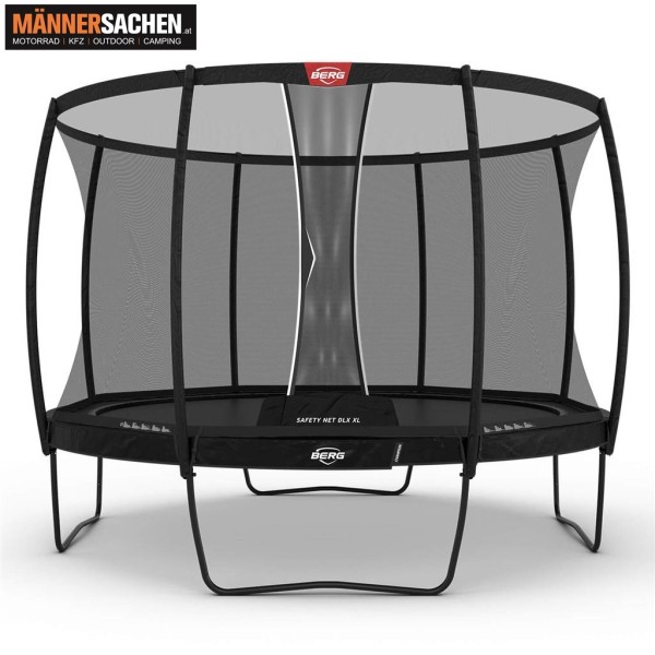 BERG TOYS Trampoline CHAMPION REGULAR 430 SCHWARZ + SICHERHEITSNETZ DELUXE XL 35.44.85.00